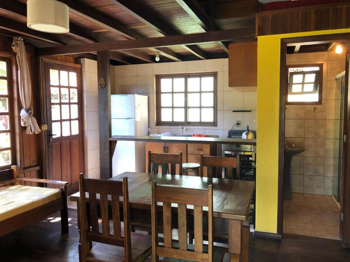Chales Solana Localizados 50 Metros Do Mar Garopaba Luaran gambar